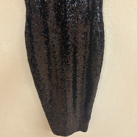 Nookie womans smolder Black Sequin midi Dress size S - Picture 5 of 7